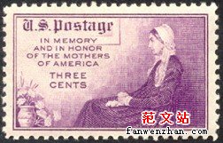 世界上第一枚母亲节邮票